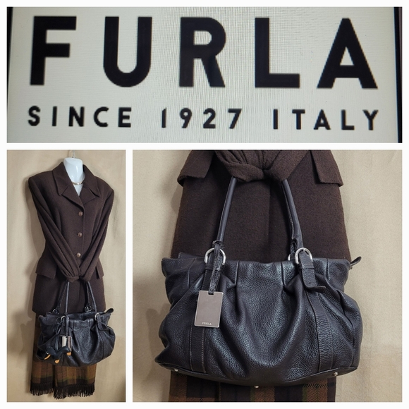 Furla Brown Leather Handbag - Picture 8 of 8